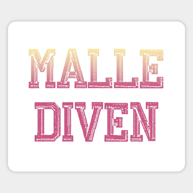 Malle Diven / Holiday Party Shirt Magnet by ByMine